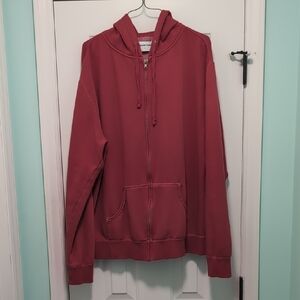 Red Zip-Up Hoodie Melrose Place